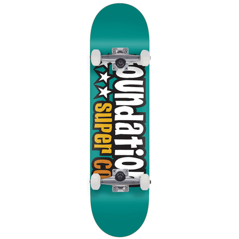 Fourstar 3 Star Complete Skateboard 7.875 - Teal