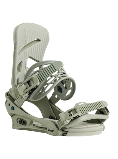 BURTON Mission Re:Flex snowboard bindings - Mens - Talc Green