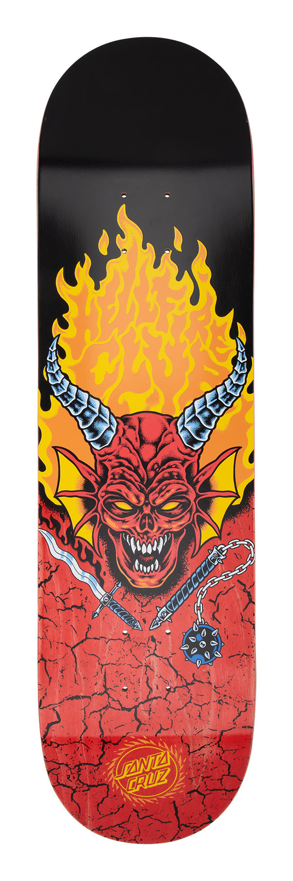 SANTA CRUZ x Stranger Things Hellfire Club skateboard deck - 8.25