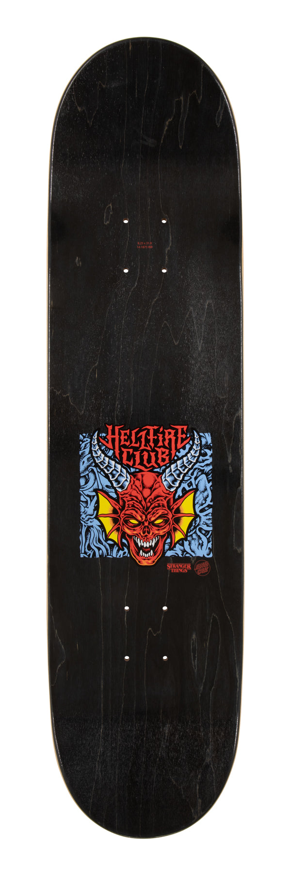 SANTA CRUZ x Stranger Things Hellfire Club skateboard deck - 8.25