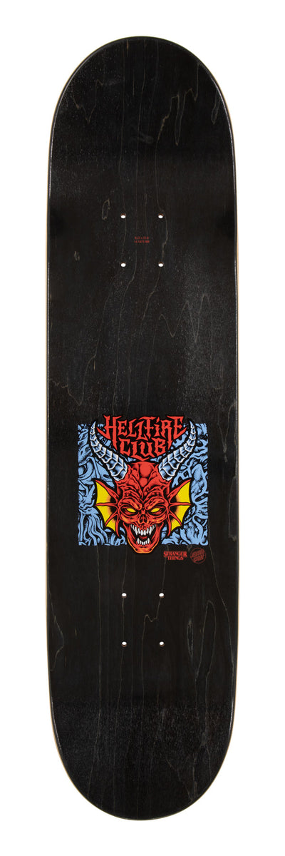 SANTA CRUZ x Stranger Things Hellfire Club skateboard deck - 8.25