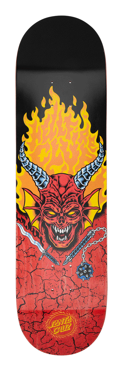SANTA CRUZ x Stranger Things Hellfire Club skateboard deck - 8.25
