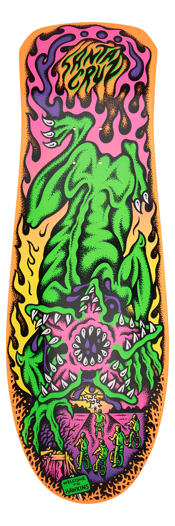 SANTA CRUZ x Stranger Things Demogorgon skateboard deck - 10.3