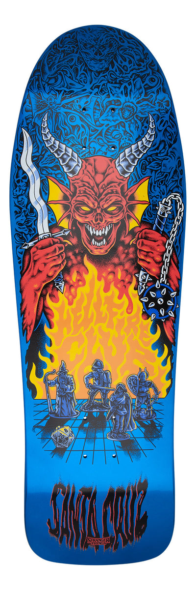 SANTA CRUZ x Stranger Things Hellfire Pit skateboard deck - 10.07