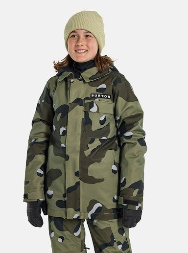 BURTON Uproar Jacket Boys Forest Moss Cookie Camo STM Snow