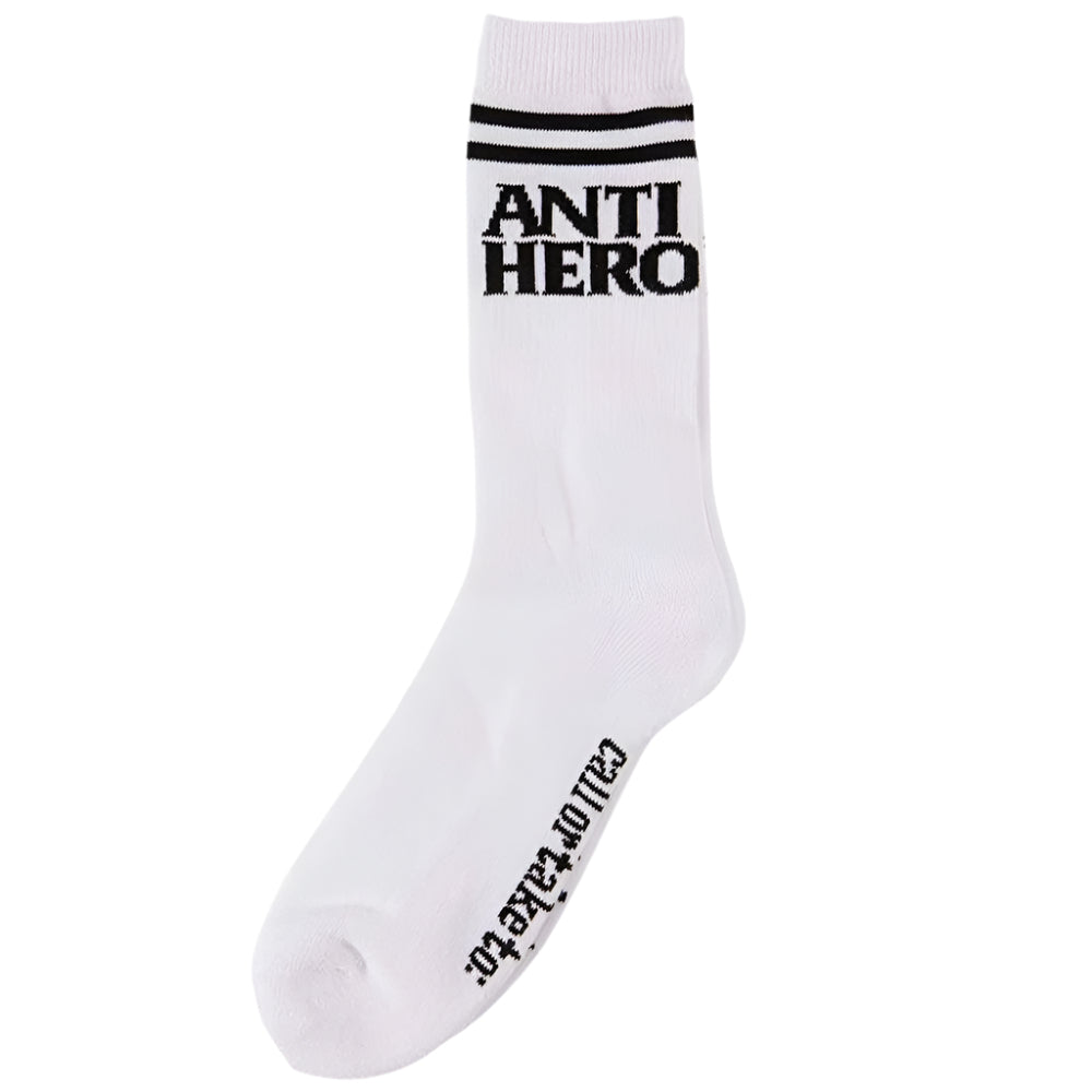 ANTIHERO Blackhero If Found socks - White/Black