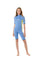 Rip Curl Dawn Patrol Back Zip S/SL Spring Suit Girls Blue