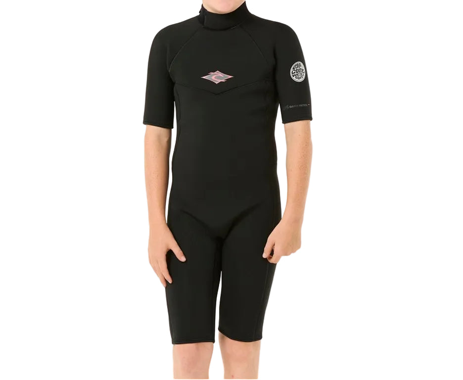 RIP CURL Dawn Patrol SS 2mm BZ Spring Suit - Kids - Black
