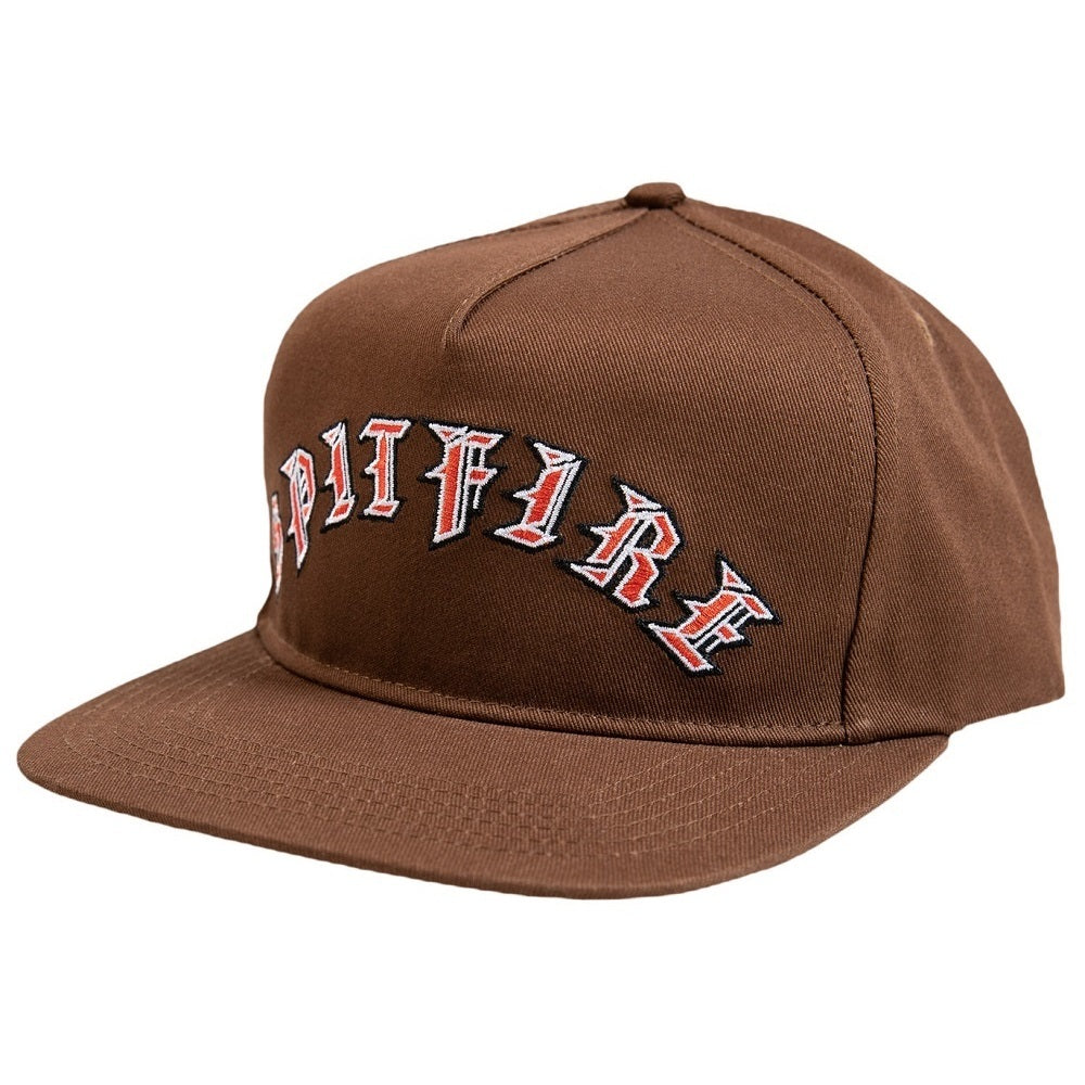 SPITFIRE Old E Arch Adjustable Cap - Brown Red