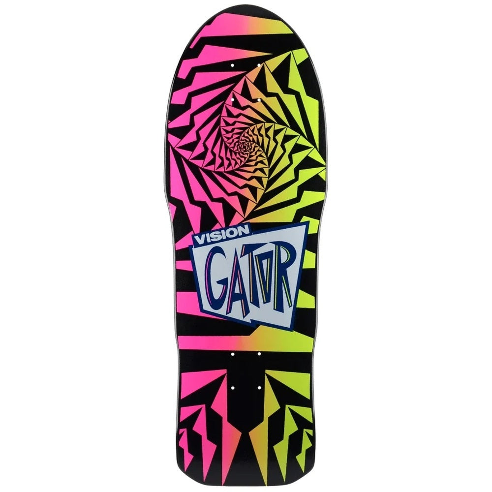 VISION Gator ll reissue skateboard deck - Black/Pink Fade