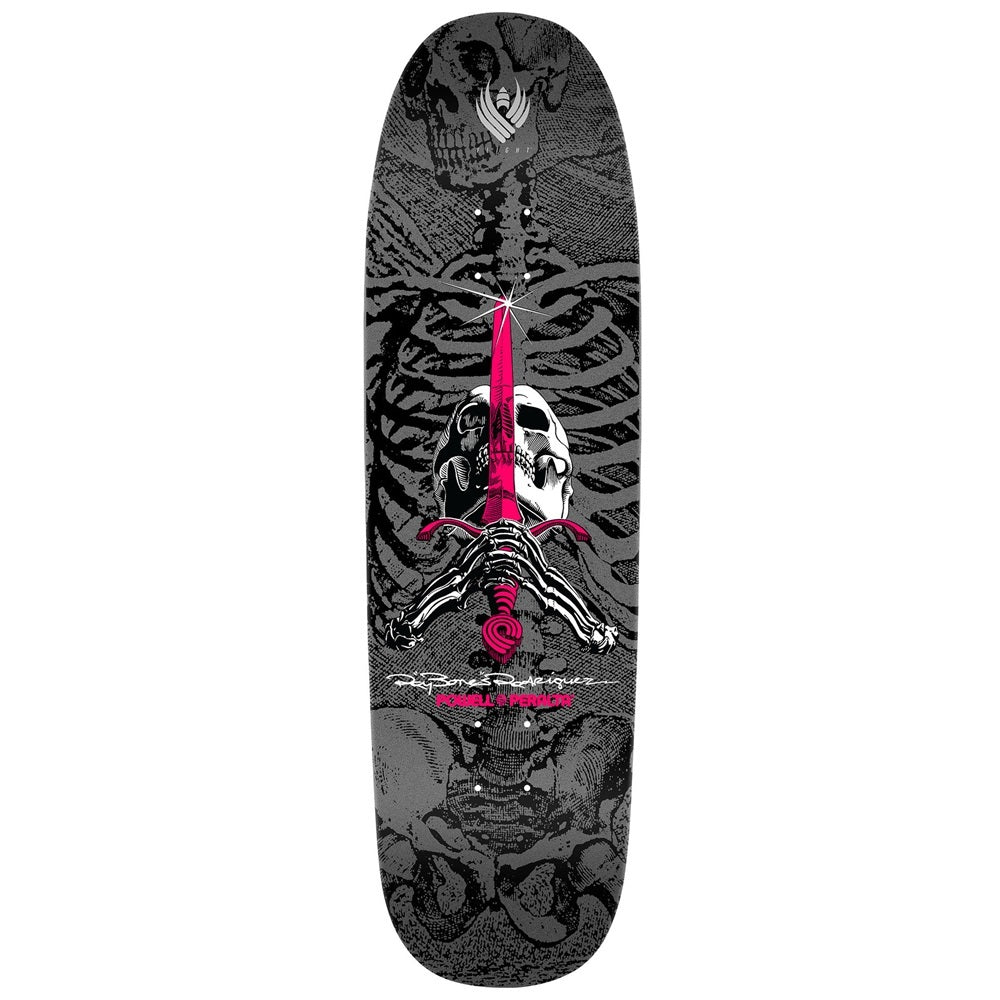 POWELL PERALTA Flight deck - Skull & Sword - Black/Silver - 9.265