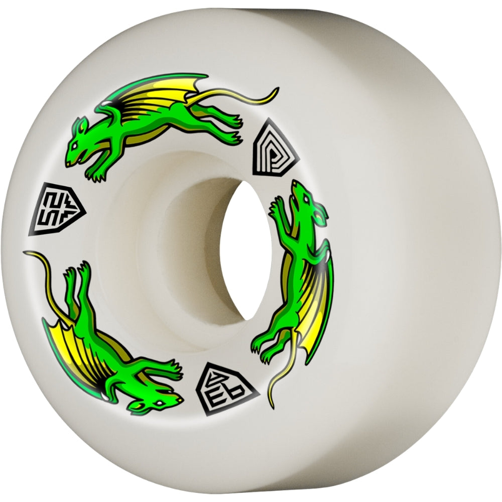 POWELL PERALTA Nano Rat wheels 93A 30W - White - 52mm
