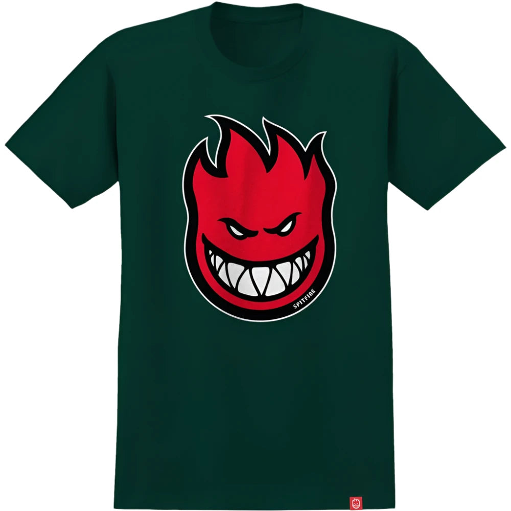 SPITFIRE Bighead Fill Tee Mens - Green Red