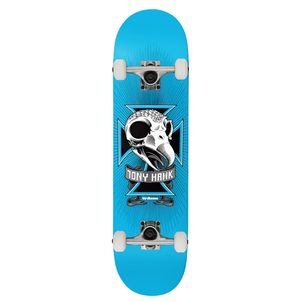 BIRDHOUSE Skull L1 skateboard - Light Blue - 8.0