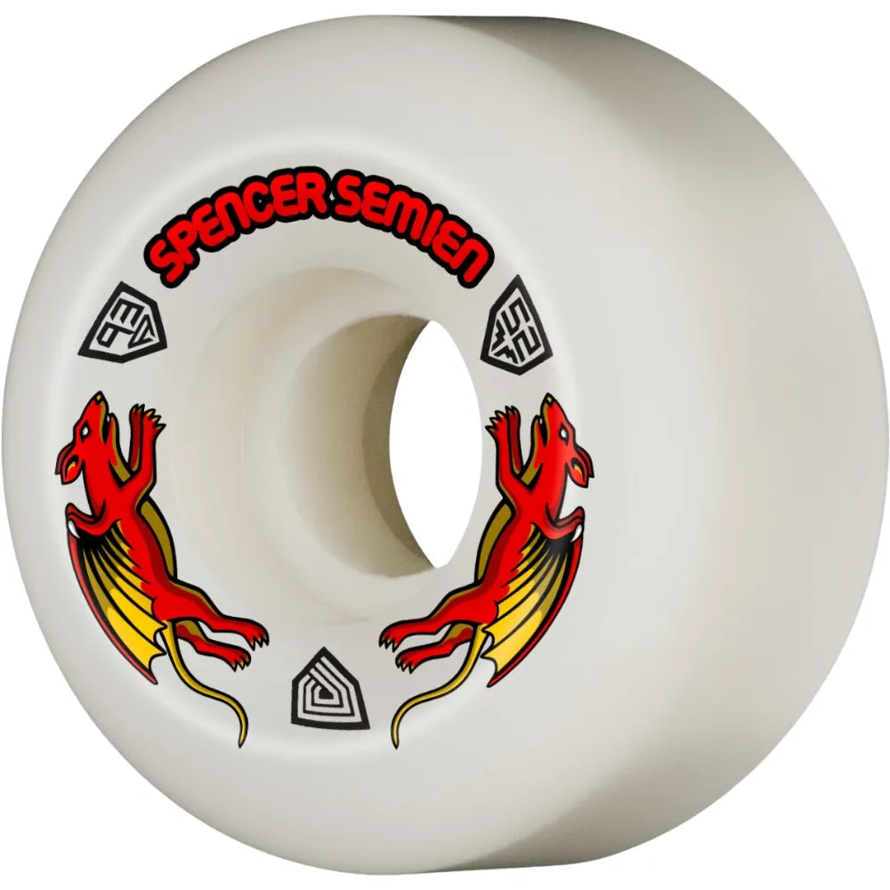 POWELL PERALTA Nano Rats Spencer Semien wheels 93A 30W - White - 52mm