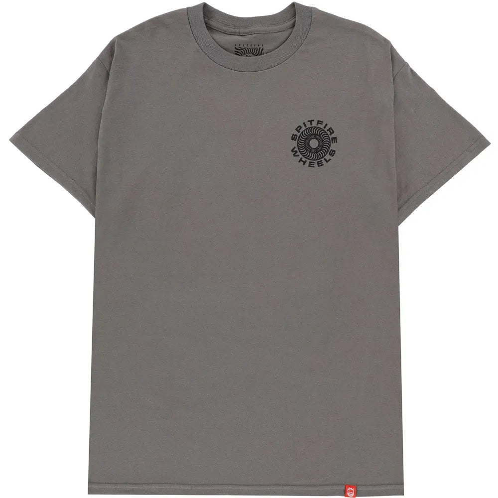 SPITFIRE Tee Classic 87 Swirl Flame - Charcoal