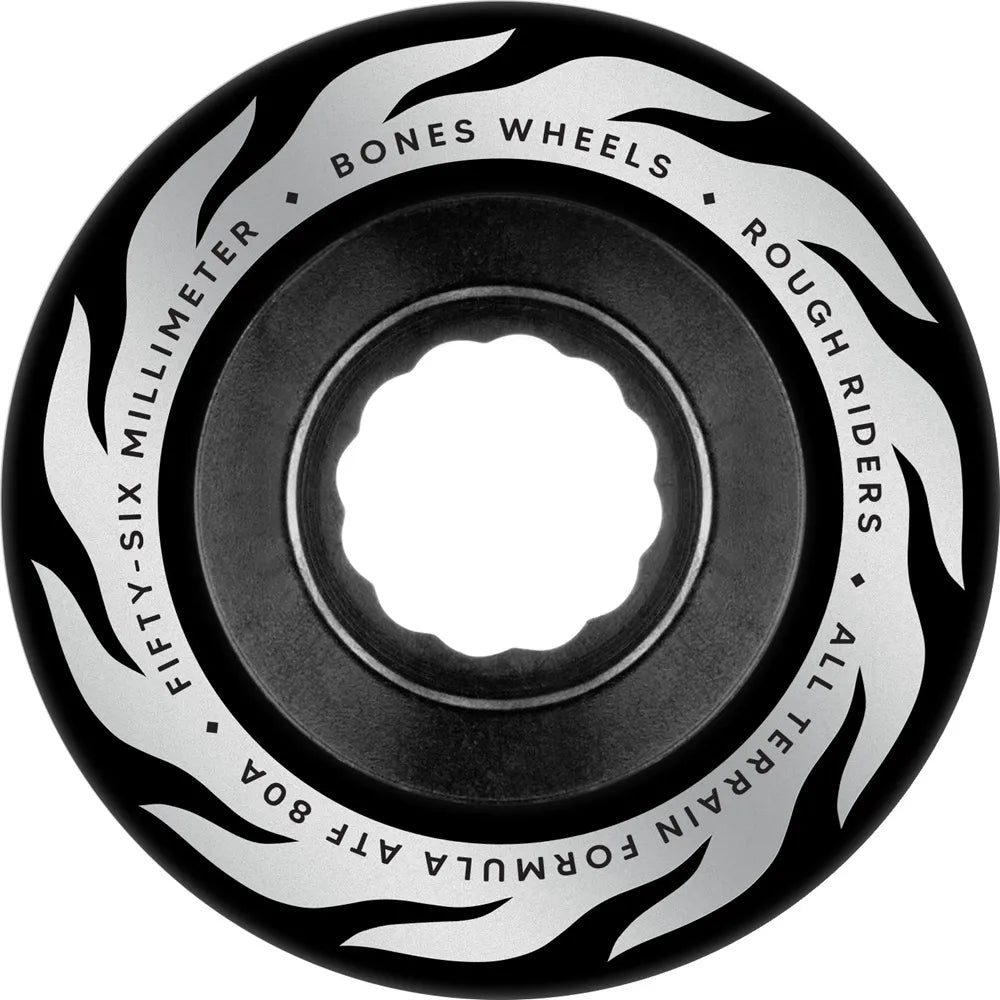 BONES Rough Rider Eternal Flame wheels 80A 40W - Black - 56mm