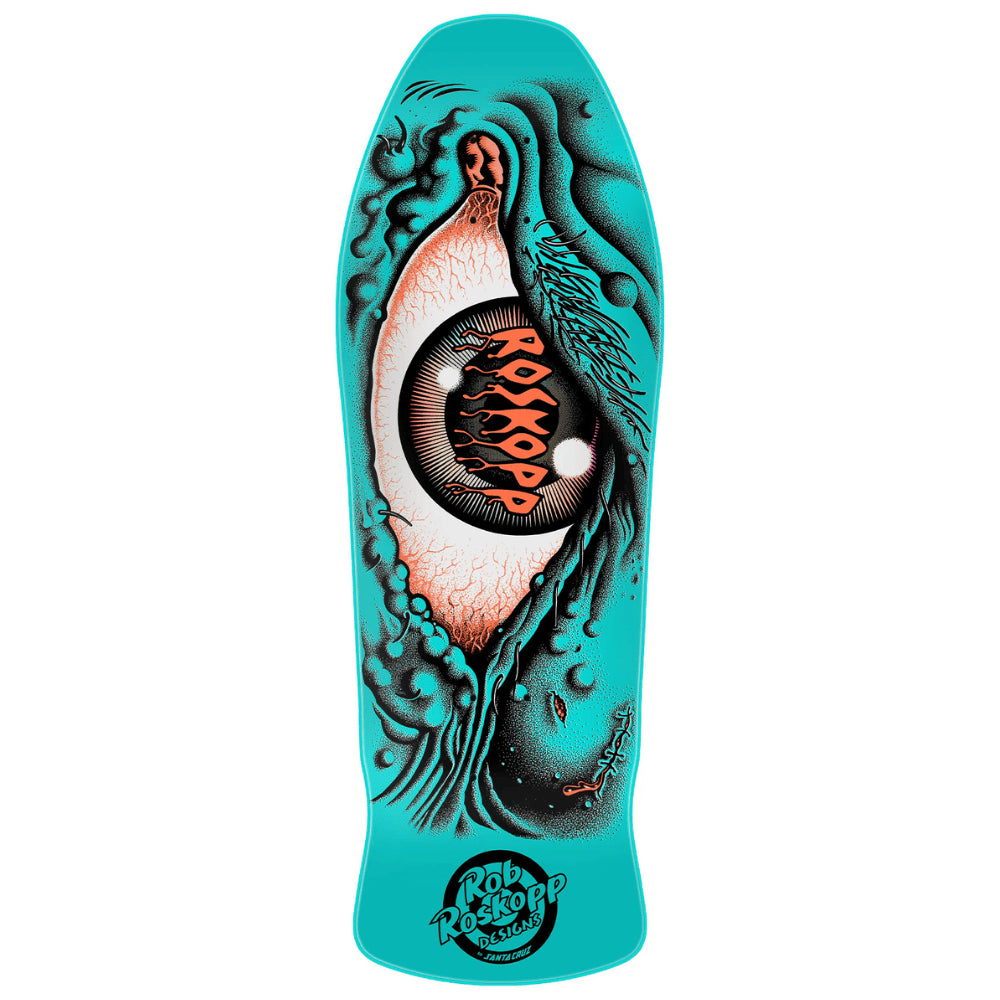 SANTA CRUZ Roskopp Eye reissue deck - Aqua - 10.12