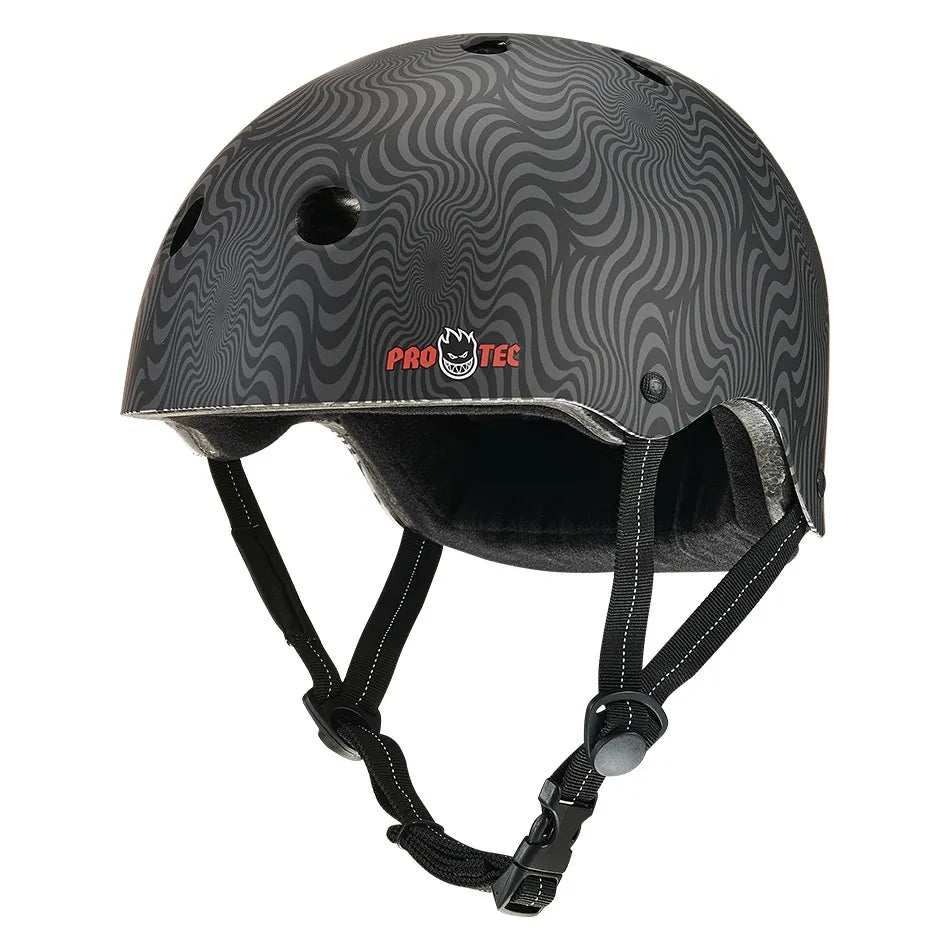 PRO-TEC Low Pro Certified skateboard helmet - Spitfire Black Swirl