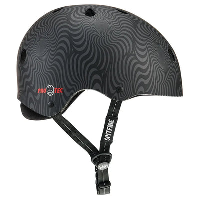 PRO-TEC Low Pro Certified skateboard helmet - Spitfire Black Swirl