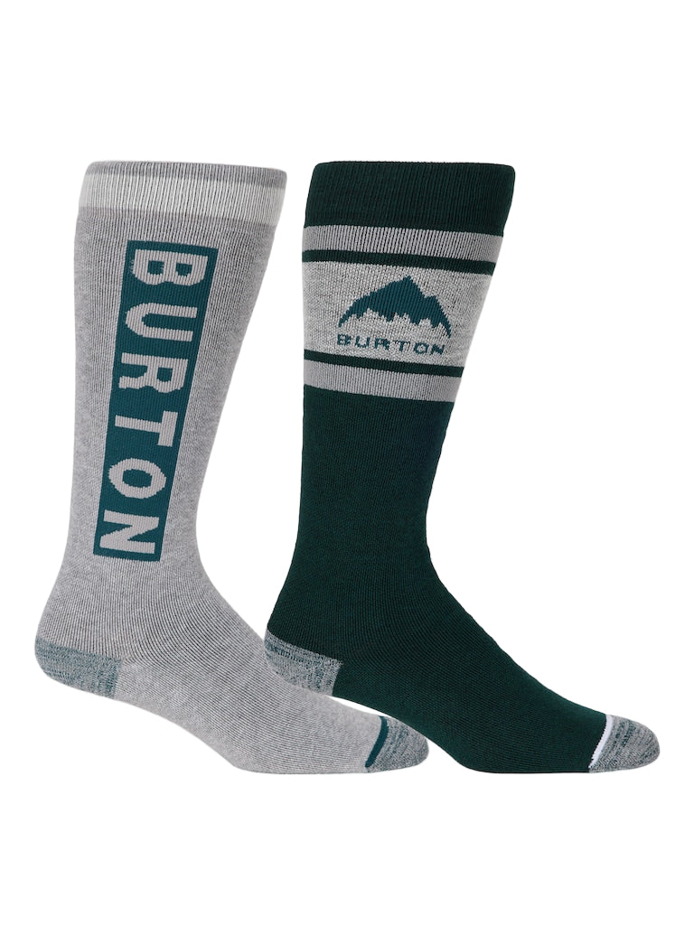 BURTON Weekend Midweight socks 2-pack - Womens - Deep Emerald