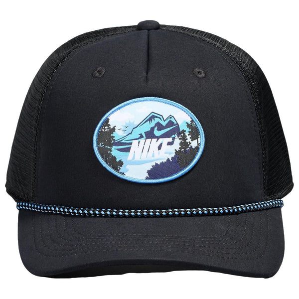 Rise Structured Outdoor Trucker Cap - Black