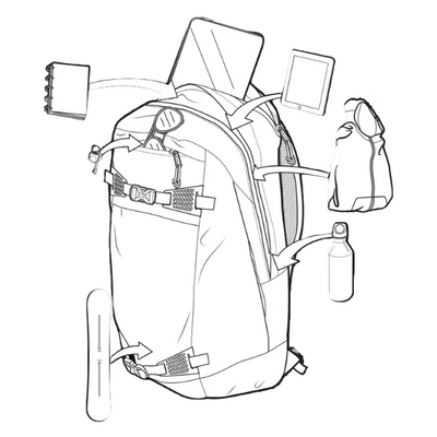 BURTON Day Hiker 30L Backpack - Gotham Gray