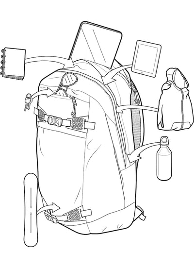 BURTON Day Hiker 30L backpack - Forest Moss