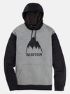 BURTON Oak pullover hoodie Grey Heather/True Black - Mens