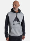 BURTON Oak pullover hoodie Grey Heather/True Black - Mens