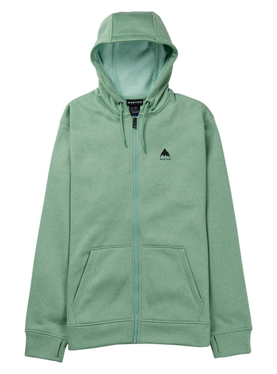 BURTON Oak Full-Zip hoodie - Mens - Soft Sage Heather