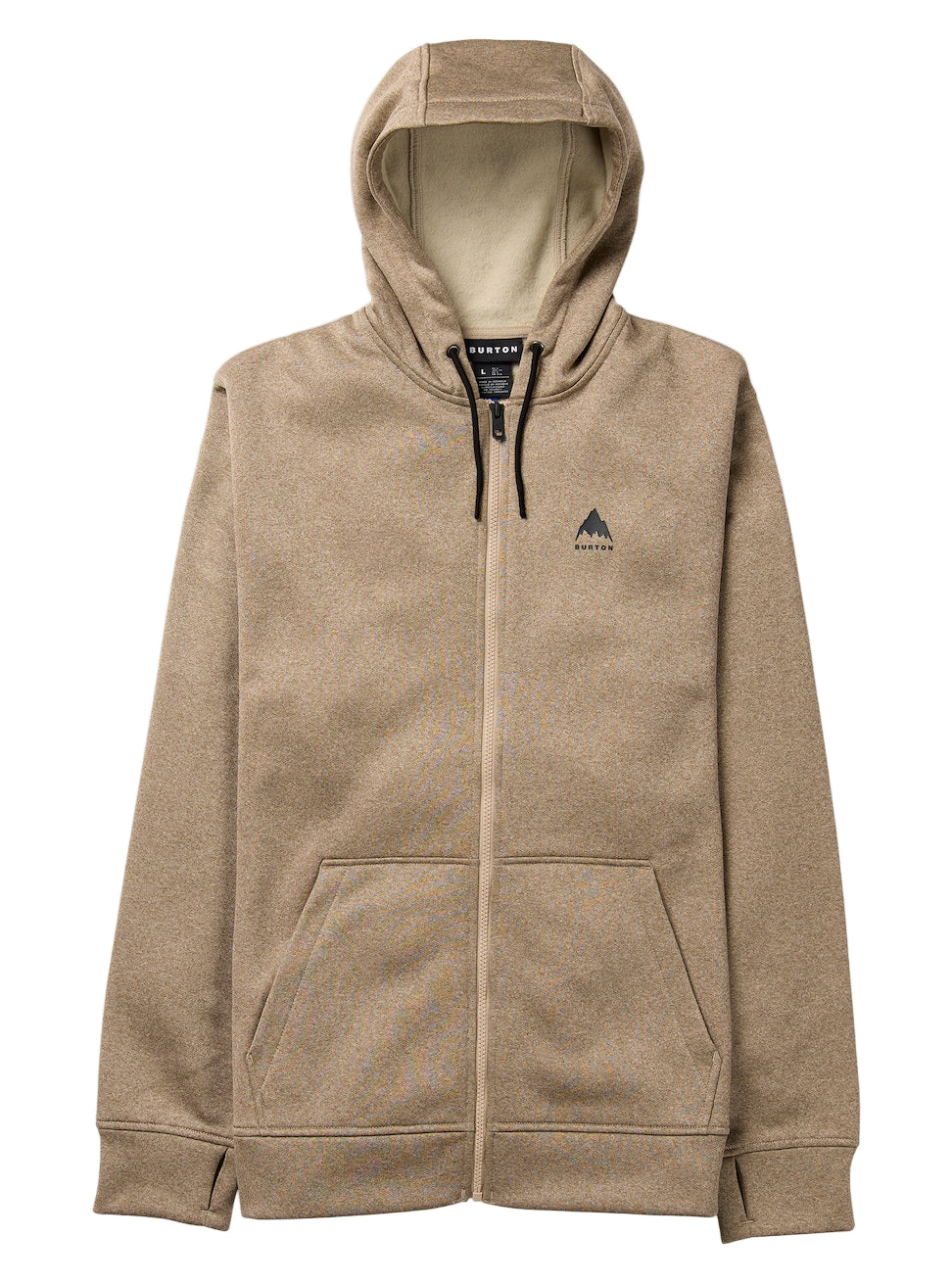BURTON Oak Full-Zip hoodie - Mens - Summit Taupe Heather - STM