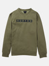 BURTON Oak Crew fleece top - Mens - Forest Moss Heather