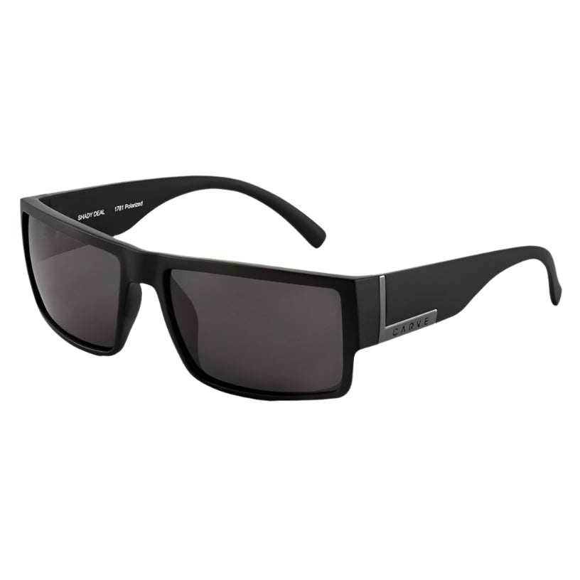CARVE Shady Deal Sunglass Polarised - Matt Black