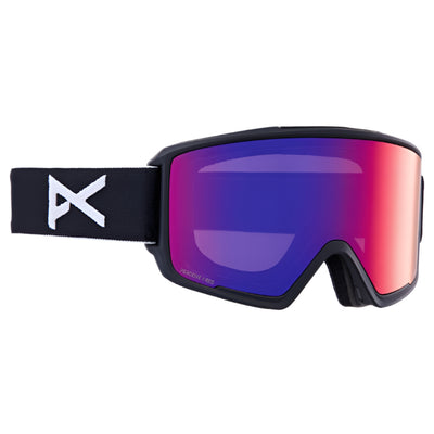 ANON M3 goggles - Black w/ Sunny Red