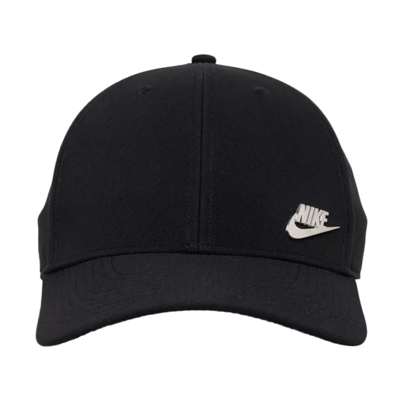 Nike Dri-FIT Club Structured Metal Logo Cap - Black/Metallic Gold