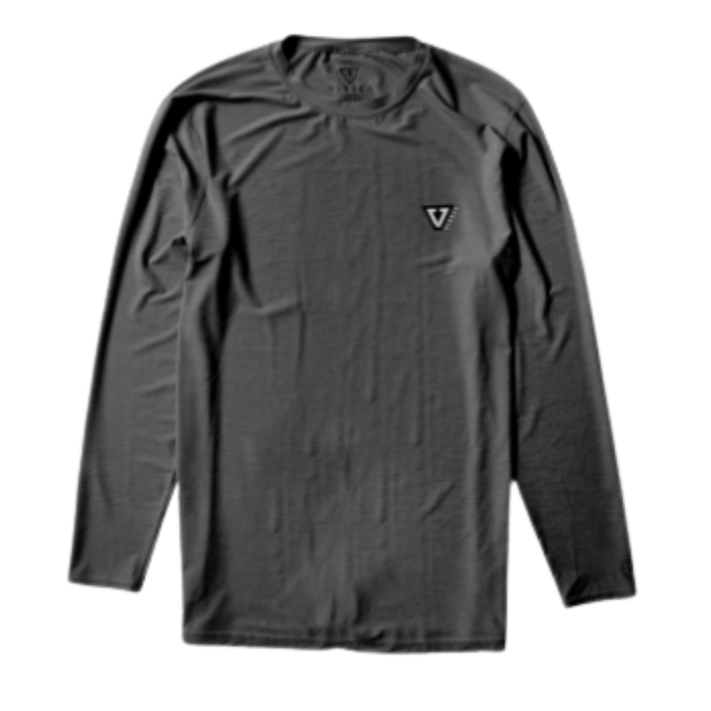 VISSLA Twisted Eco LS Lycra Youth - Black Heather