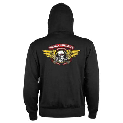 POWELL PERALTA Winged Ripper zip hoodie - Black
