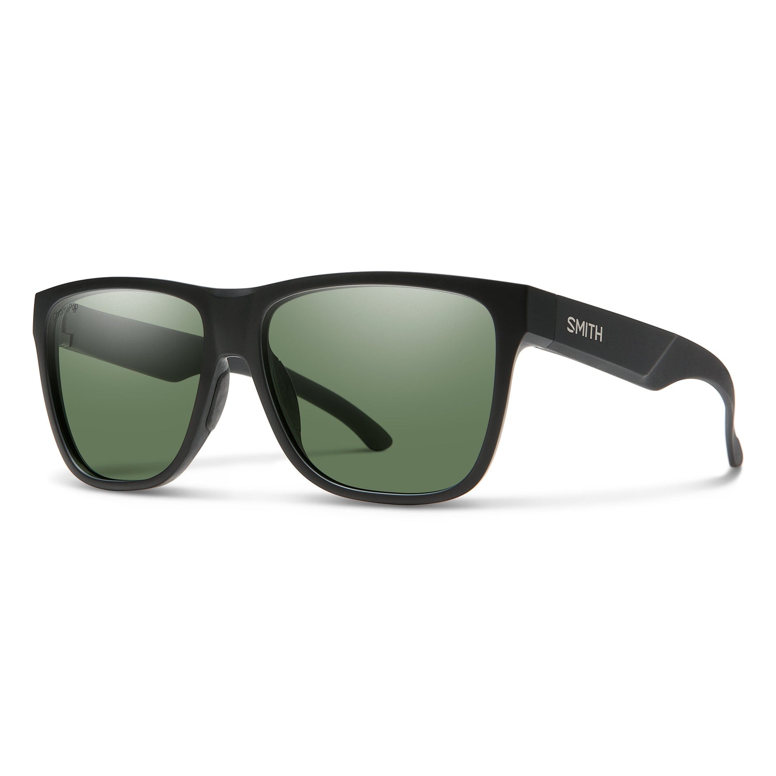 Smith Lowdown XL Sunglasses - Matte Black Frame Chromapop Gray Green Lens Polarized