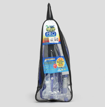 Land and Sea Adventurer Mask Snorkel And Fin Set - XLarge - Blue