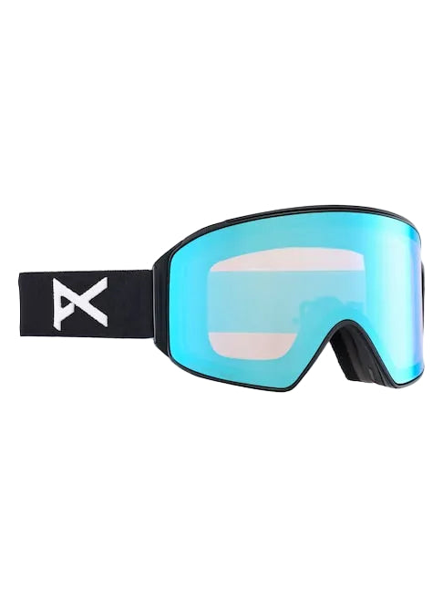 ANON M4 Cylindrical goggles - Black w/ Variable Blue