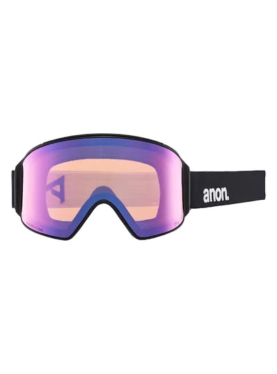 ANON M4 Cylindrical goggles - Black w/ Variable Blue