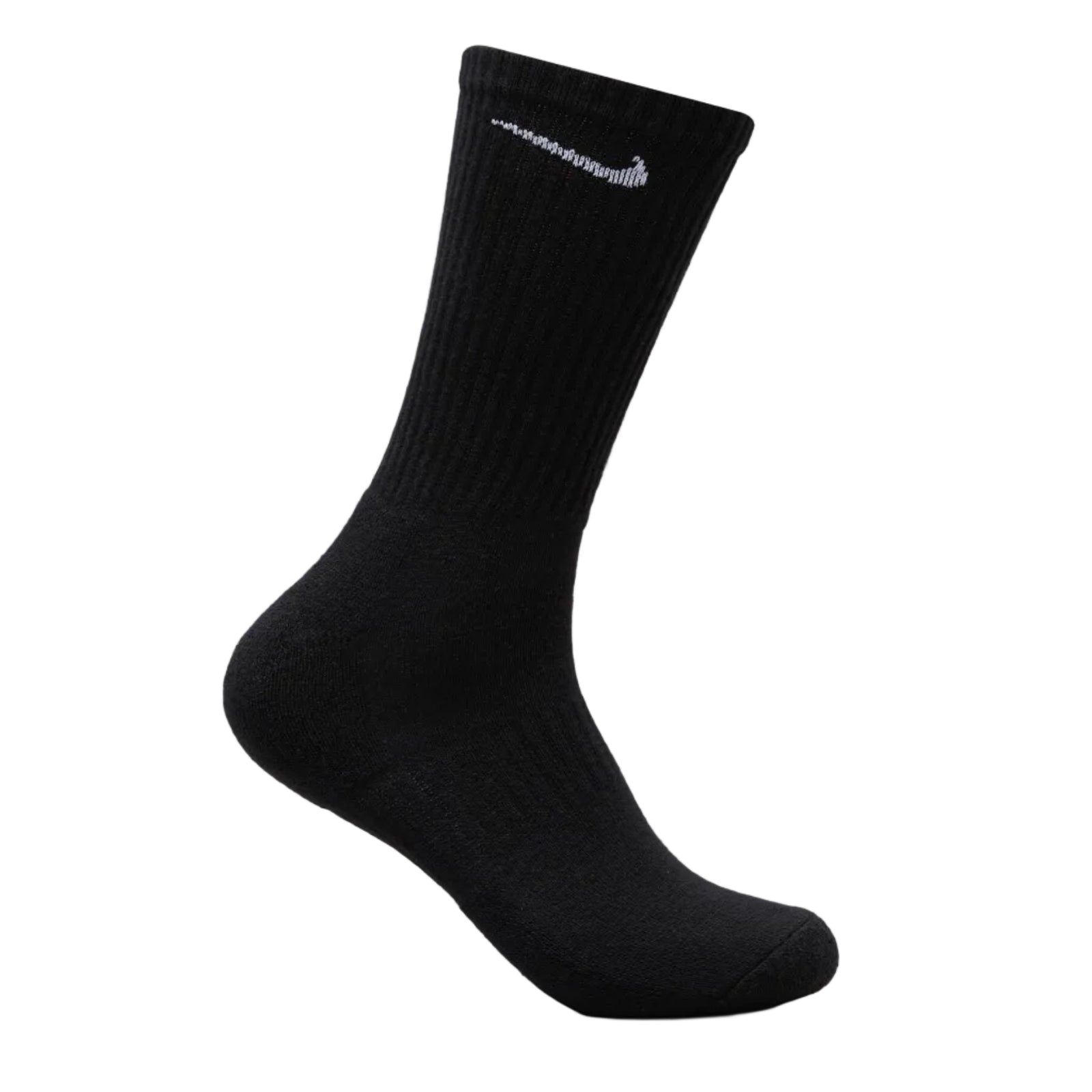 Nike Everyday Plush Cushioned Crew Sock 6Pr - Black