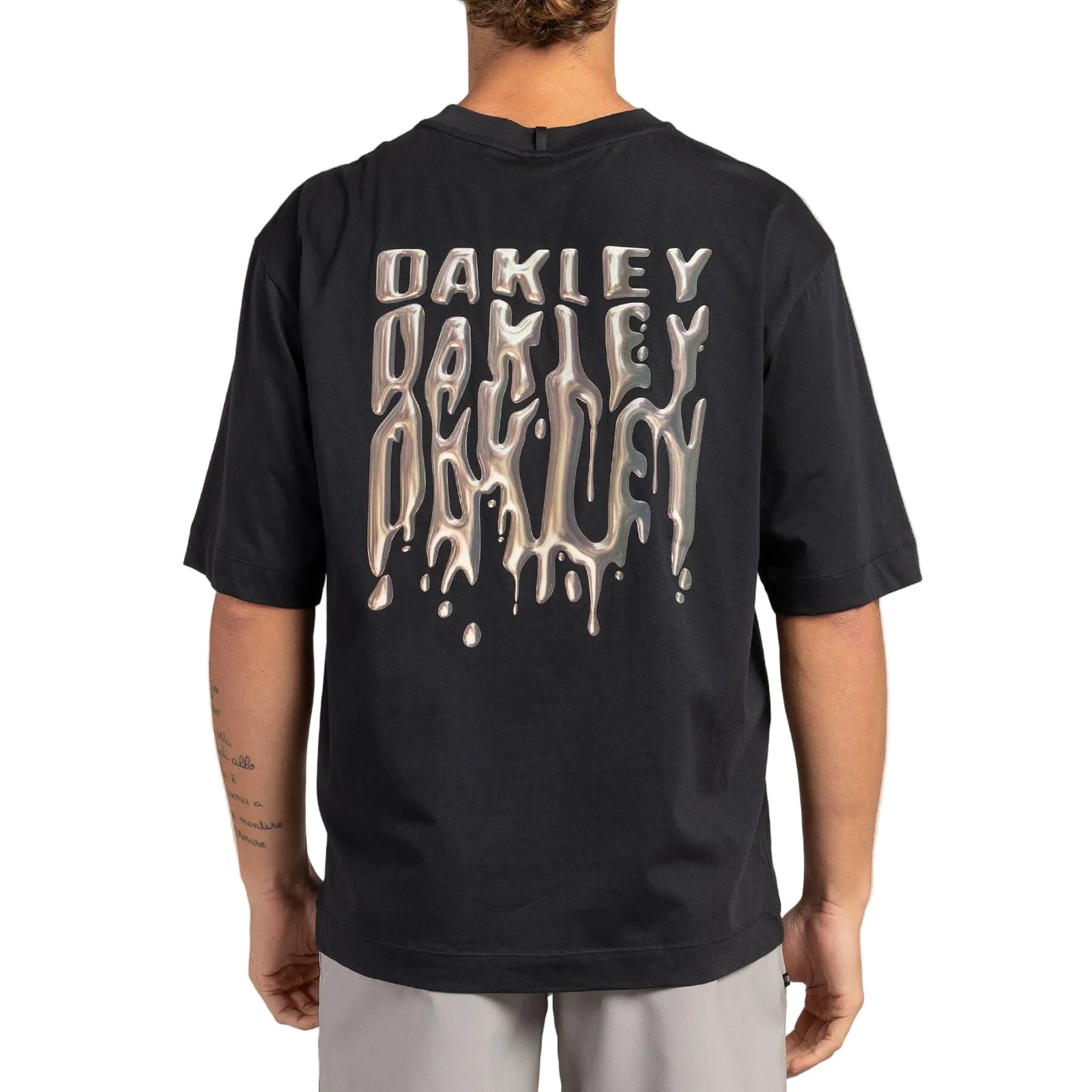 OAKLEY Stacked Metal Tee - Blackout