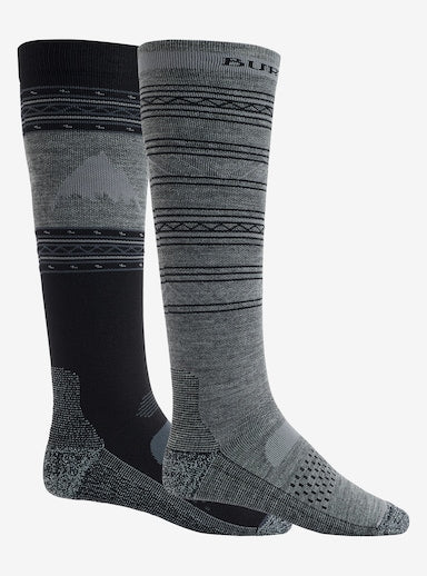 Burton Performance Lightweight 2Pk Socks Mens - True Black