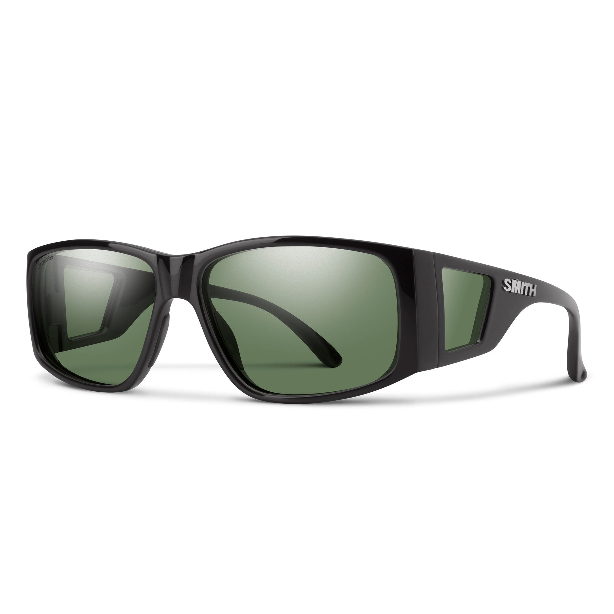 Smith Monroe Peak Sunglasses - Matte Black - Chromapop Polarized Gray Green
