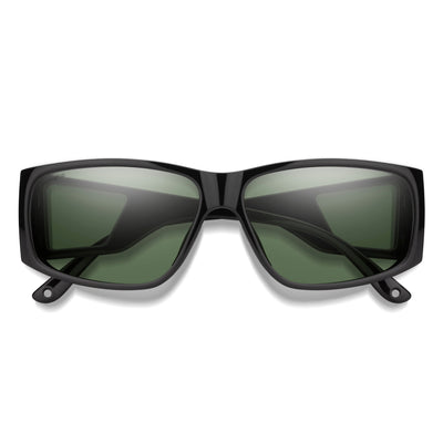 Smith Monroe Peak Sunglasses - Matte Black - Chromapop Polarized Gray Green