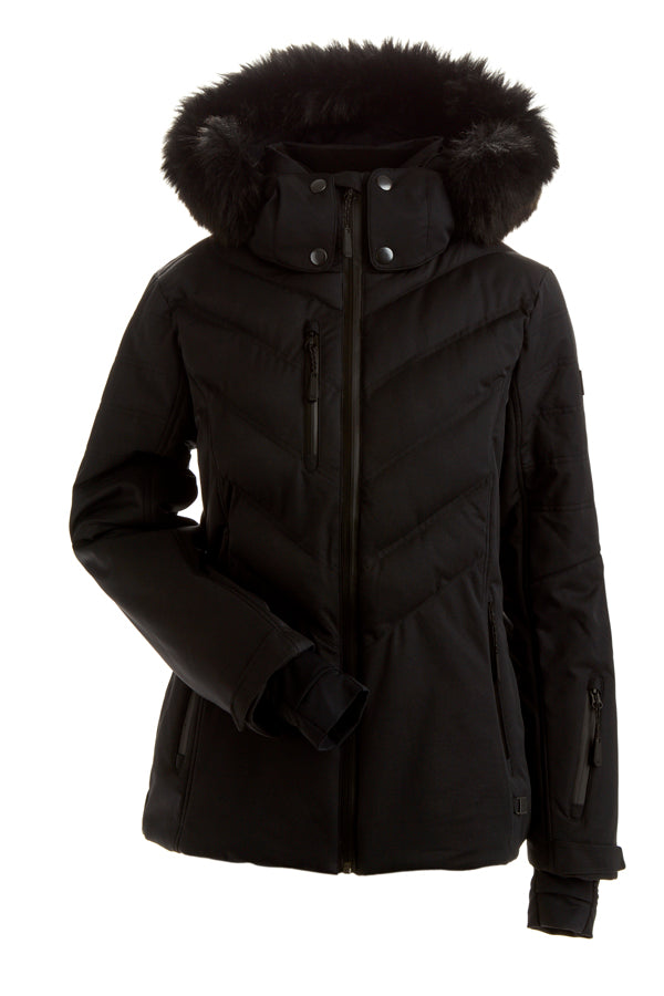 Nils Sundance Faux Fur Jacket Womens - Black