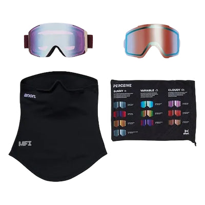ANON Sync LB goggles - Deep Cherry w/ Cloudy Pink