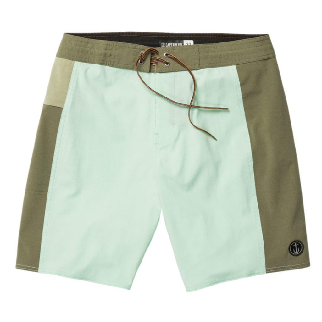 CAPTAIN FIN Keyhole Solid boardshorts - Sea Glass